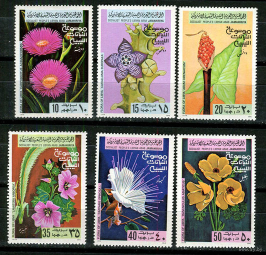 Ливия (Джамахирия) - 1979 - Цветы - [Mi. 728-733] - полная серия - 6 марок. MNH.  (Лот 38JC)-TG3P53