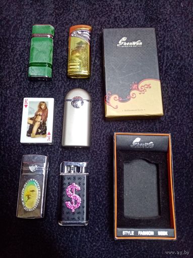 С рубля без мц. зажигалки 6шт и коробочка.