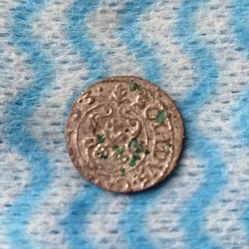 Солид 1653 год Кристина. Оккупации Прибалтики шведами. Оригинал