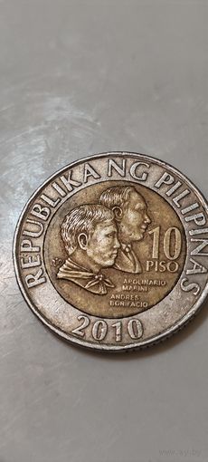 Филиппины 10 писо 2010