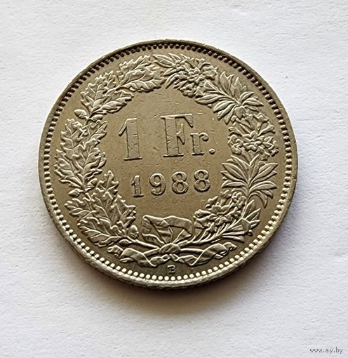 Швейцария 1 франк, 1988