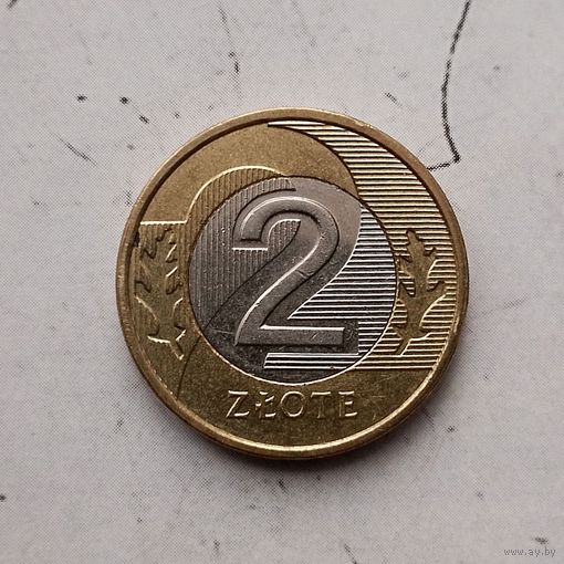 2 злотых 2020 года Польша. Третья Республика. Красивая родная патина!!