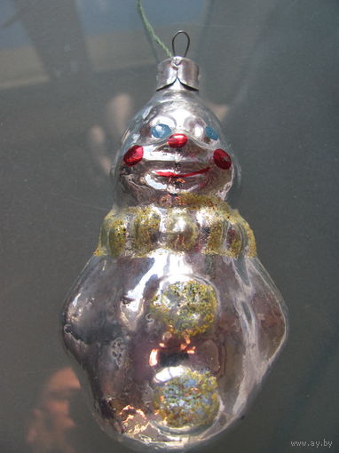 Елочная игрушка СССР . Клоун.