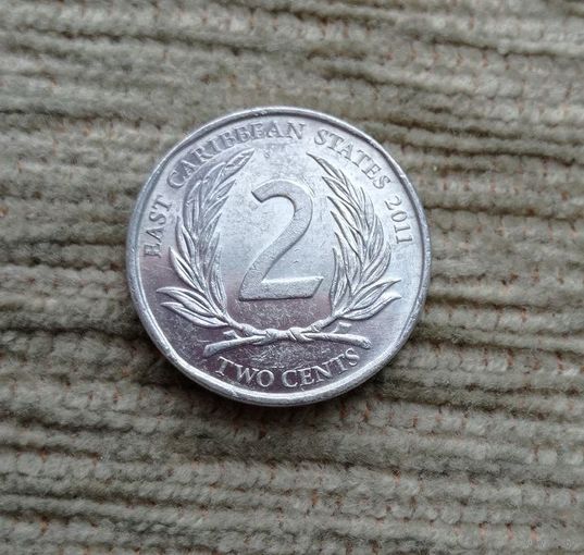 Werty71 Карибские острова 2 цента 2011 Елизавета 2  Карибы