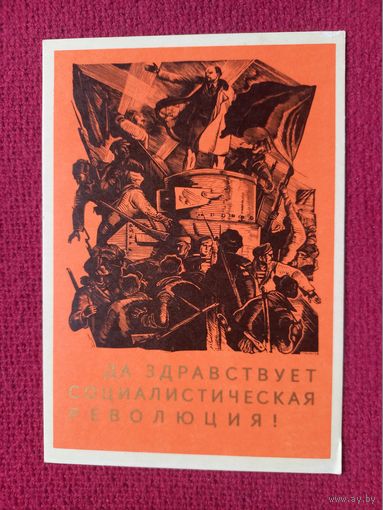 Да Здравствует Социалистическая Революция! Серышев 1966 г. Чистая. Кр1.