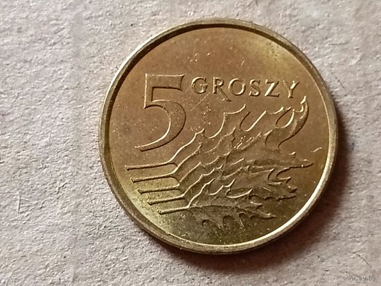 Польша 5 грошей, 2021г. (Н)