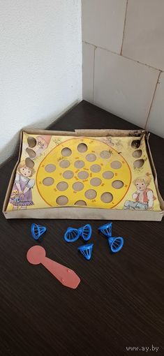 С 1 рубля 3 дня!!! Очень редкая Игра ГДР GDR FLY MY HAT PLASTICART – 1985  Лети мой конус Прыгающий фалан Настольный бадминтон.