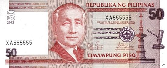 Филиппины 50 песо образца 2012 года UNC p193 серия DL