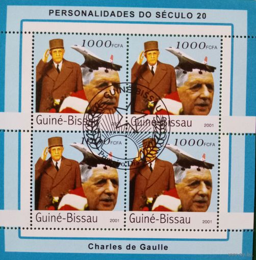 Гвинея-Биссау 2001. Шарль де Голль.