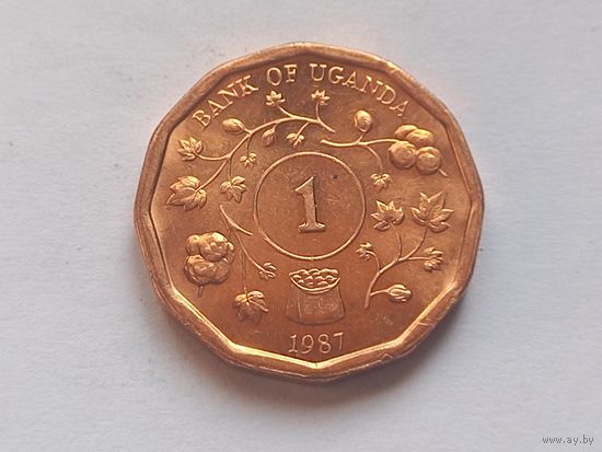 Уганда 1 шиллинг 1987 г.