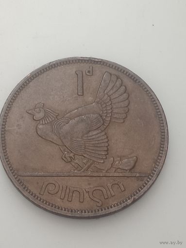 Ирландия 1 пенни 1963 года .