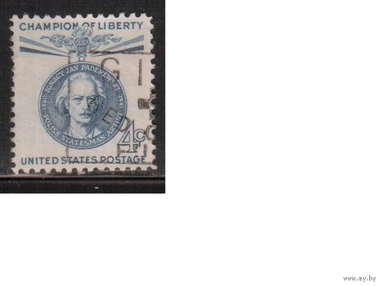 США-1960, (Мих.789) , гаш. , Личности, Польский композитор