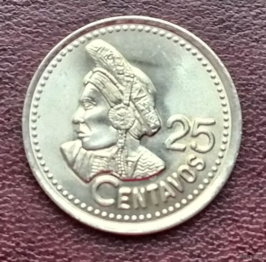Гватемала 25 сентаво, 1977-2000