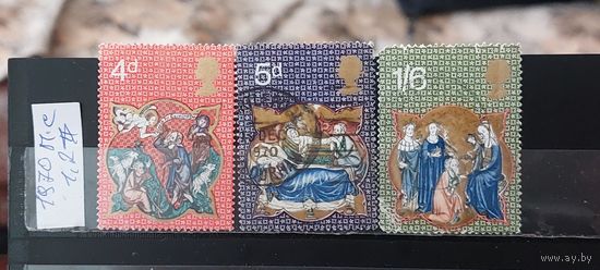 РАСПРОДАЖА. ВЕЛИКОБРИТАНИЯ 1970г. Полная серия. Гаш.