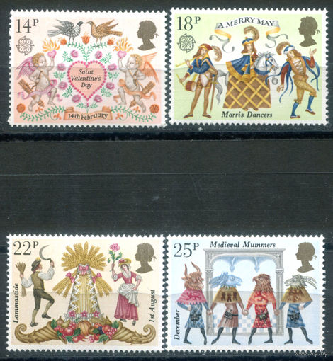 Великобритания - 1981г. - фольклор - 4 марки - полная серия, MNH [Mi 867-870]. #3-GB-Z-1-10