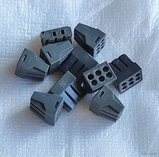 Клемма-зажим Navigator 6х(0,75-2,5мм) КПМ-6 (10 штук!) с 1 рубля