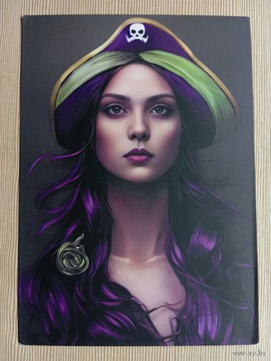 О-10. ПОДПИСАННАЯ ОТКРЫТКА НИДЕРЛАНДЫ. ПИРАТКА.