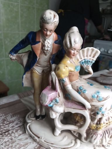 Свидание фарфор германия старая клеймо имеется.