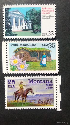 США\341фе\1989 штаты туризм юбилей. MNH