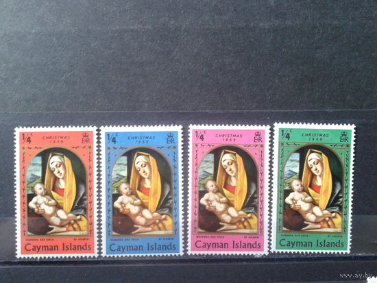 Каймановы о-ва 1969 колония Англии Рождество, живопись**