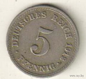 Германия 5 пфенниг 1912 А