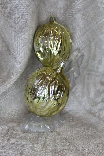 Новогодние Грецкие Орехи на елку стекло СССР