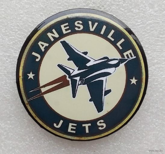 Хоккейная команда в Североамериканской хоккейной лиге JANESVILLE JETS. (Жесть, 56 мм.)