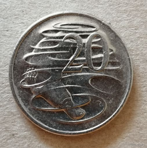 Австралия 20 пенсов 1975 год, KM# 403 ю
