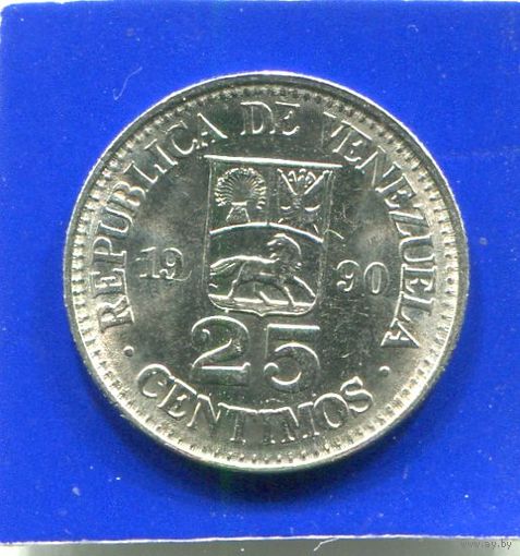 Венесуэла 25 сентимо 1990