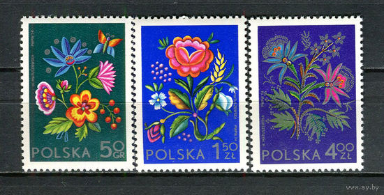 Польша - 1974 - Цветы - [Mi. 2309-2311] - полная серия - 3 марки. MNH.  (Лот 53JH)-TG2P29