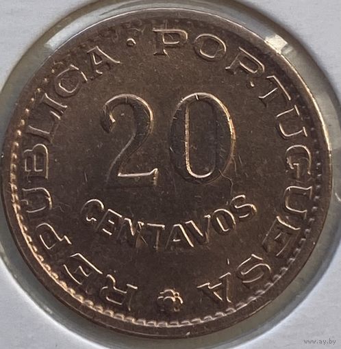 Ангола 20 сентаво 1962 г. В холдере