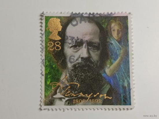 Великобритания 1992. 100 лет со дня смерти лорда Альфреда Теннисона