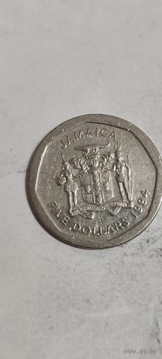 Ямайка 5 доллар 1994