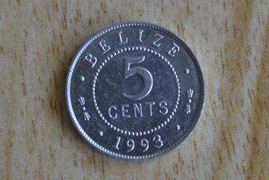 Белиз 5 центов 1993 с 1 руб