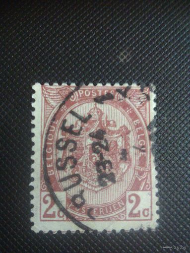 Бельгия. Стандарт. 1907г. гашеная
