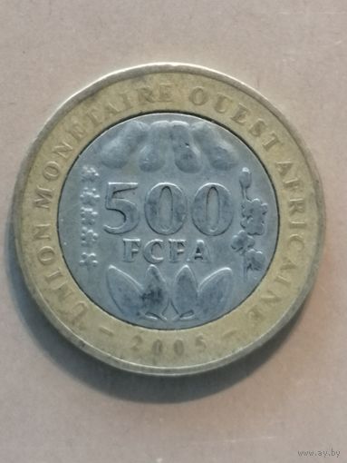 Западная Африка (BCEAO), 500 франков 2005 год, КМ# 15