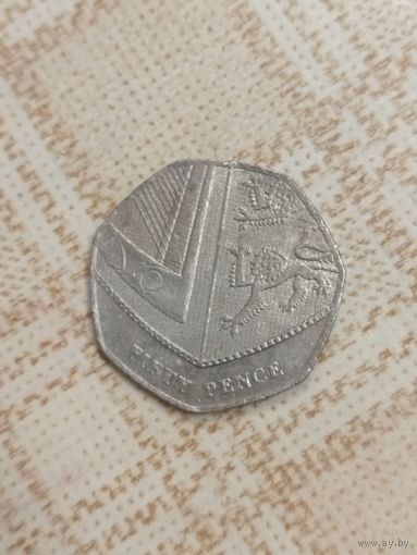 50 пенни 2008 Великобритания
