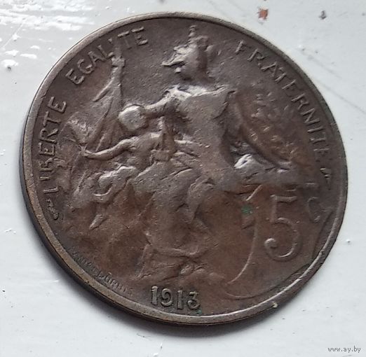 Франция 5 сантимов, 1913 3-12-10