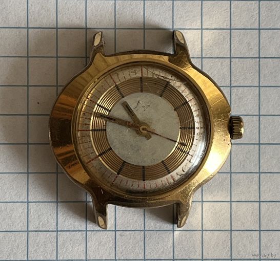 Позолоченные часы Луч. Au10+. Рабочие.