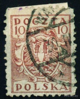 Стандартный выпуск Польша 1919 год 1 марка