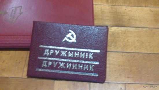Удостоверение Дружинник