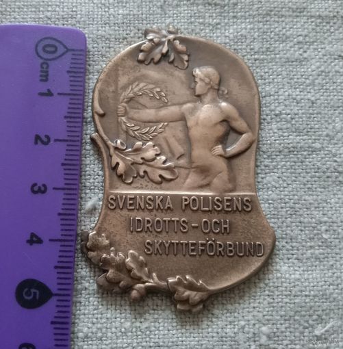 Старая медаль Швеции. Тяжёлая Атлетика, 1961 год. Распродажа коллекции!