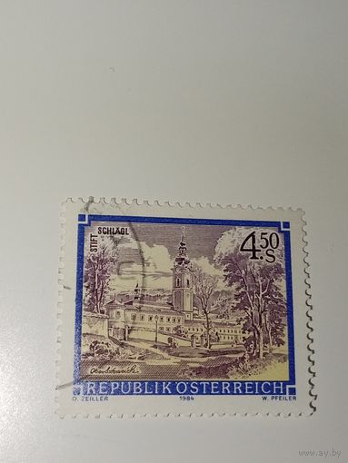 Марка Австрия 1984 год Архитектура
