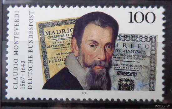 Современная Германия 1993г. Mi.1705 MNH** полная серия