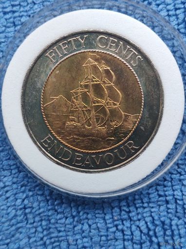 Монета 50 центов Новая Зеландия 1994 год