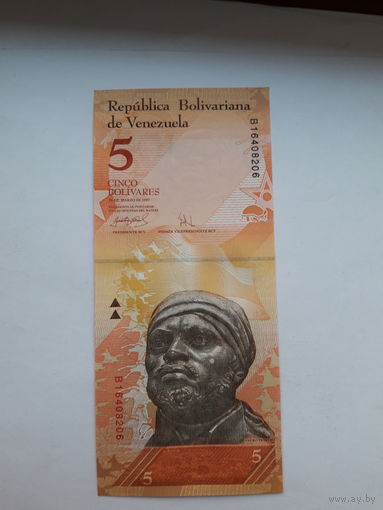 Венесуэла 5 боливаров 20.03 2007