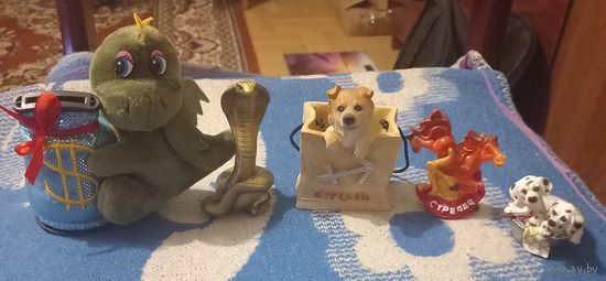 Статуэтки, копилка 5шт.