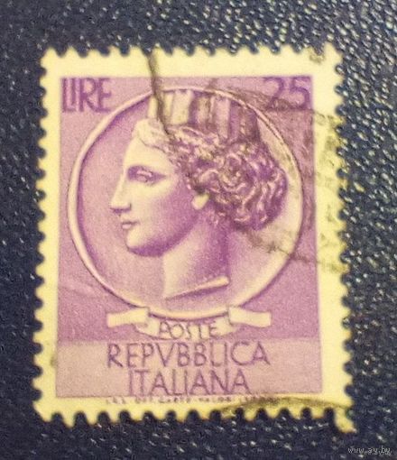 Марка Италия 25 лир