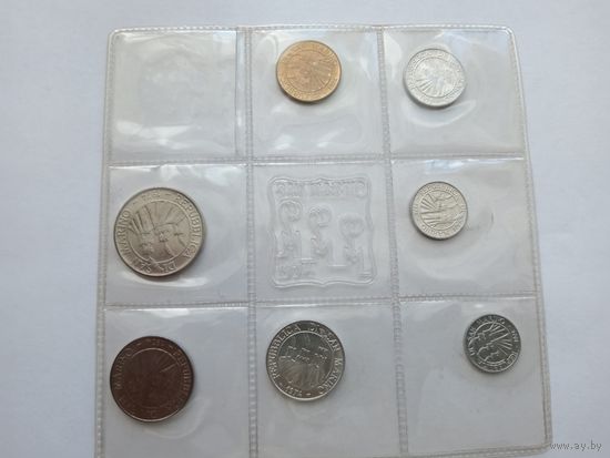 Сан-Марино 1, 2, 5, 10, 20, 50, 100 лир, 1974