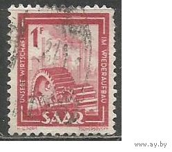 Французский СААР. Тяжёлая индустрия. 1949г. Mi#274.